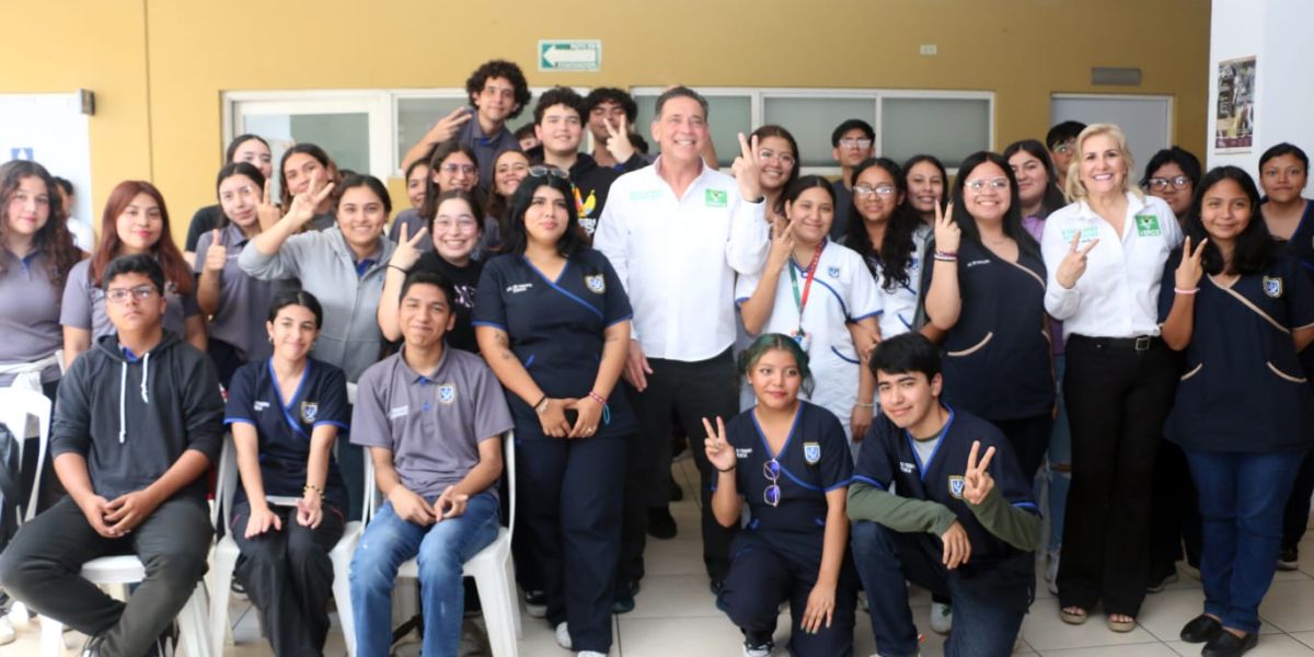 Quiero ser Senador porque amo a Tamaulipas, dice Eugenio Hernández a universitarios