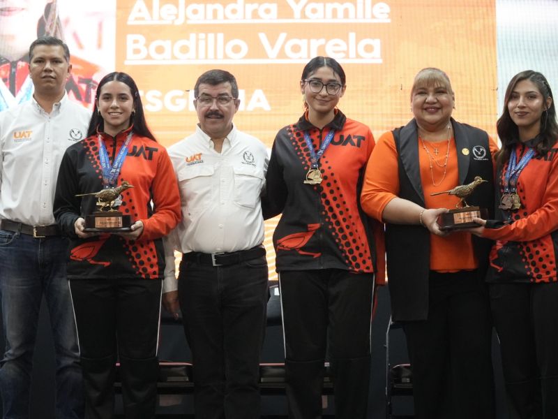 Entrega rector el galardón “Orgullo UAT” tras desempeño histórico de medallistas universitarios