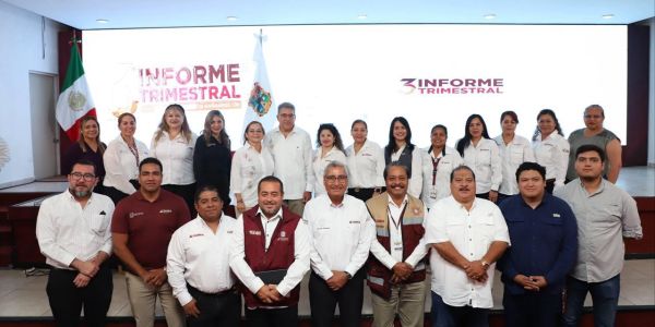 Rinde Armando Martínez tercer informe trimestral de gobierno