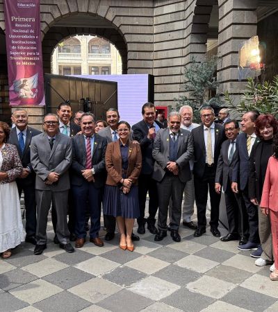Rector de la UAT asiste a reunión de universidades con Claudia Sheinbaum