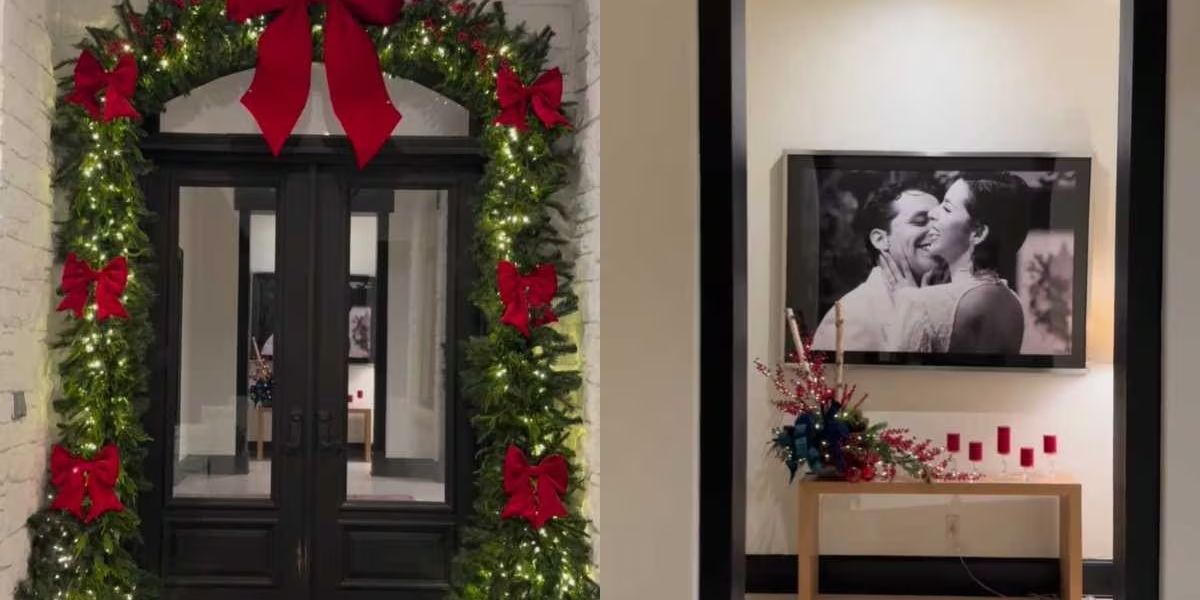Ángela Aguilar y Christian Nodal dan un toque navideño a su hogar al estilo Ralph Lauren