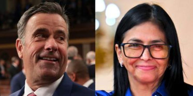 Delcy Rodríguez se reúne con el director de la CIA en el marco de la entrega del Nobel de Machado a Trump