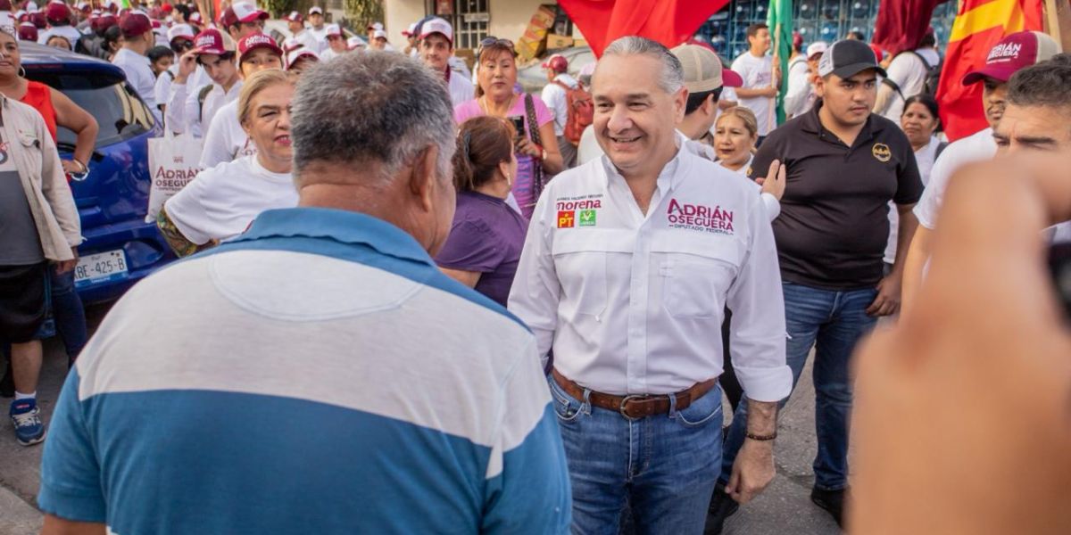 Mantener la paz y tranquilidad de la zona sur forma parte de las propuestas de Adrián Oseguera