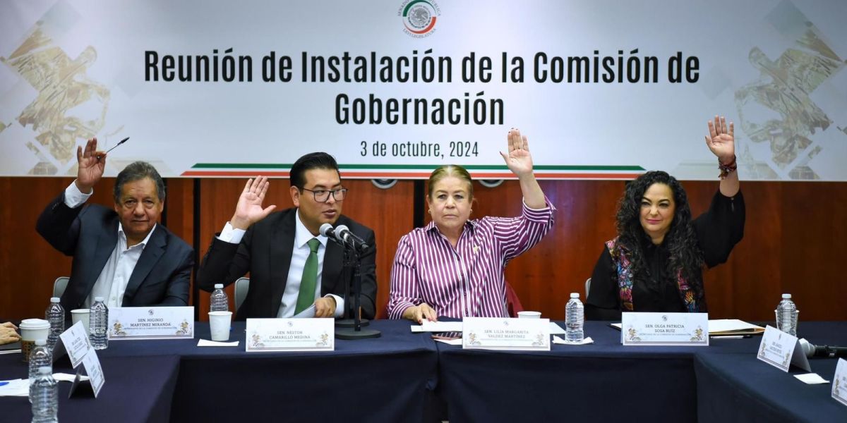 Instalan comisión de Gobernación en el Senado de la República