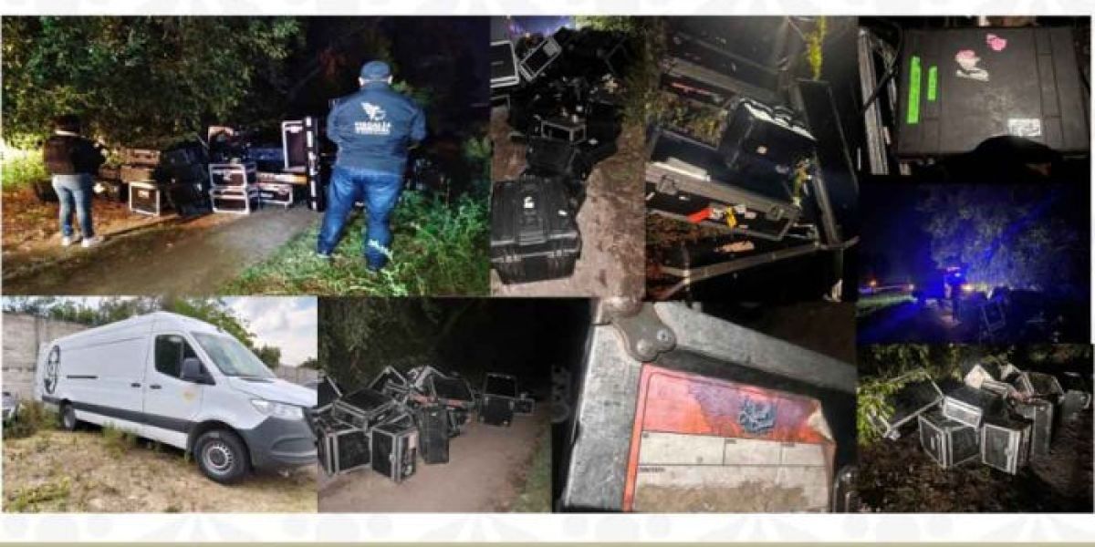 Recuperan equipo de Los Ángeles Azules robado en autopista México-Puebla