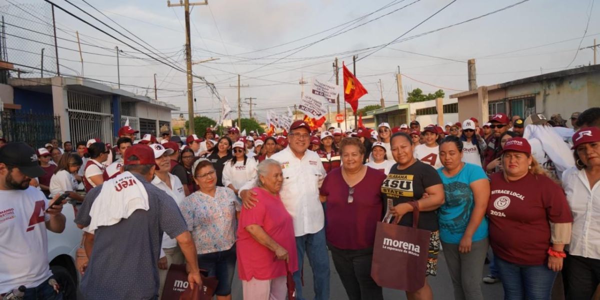 Respaldan Vecinos de la Col. Revolución Verde a Armando Martínez rumbo a la Reelección