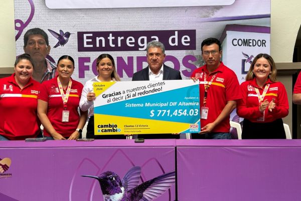 Fortalecen DIF Altamira y tiendas OXXO bienestar de población vulnerable