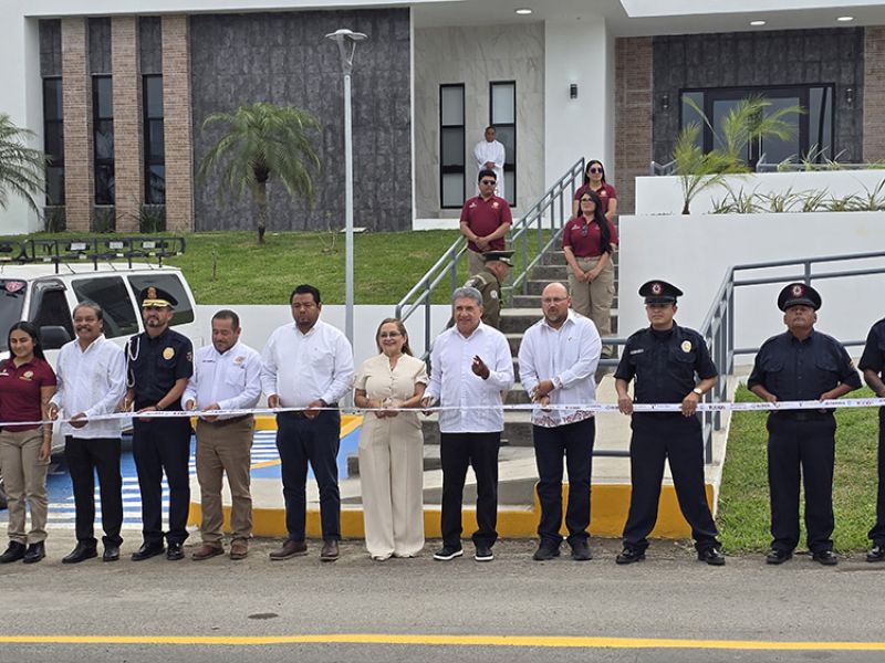 Inauguran Cuartel de Bomberos en Altamira y colocan primera piedra de Protección Civil