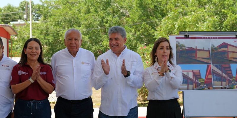 Fortalece Armando Martínez infraestructura educativa en Altamira