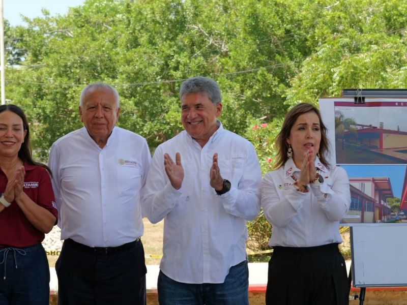 Fortalece Armando Martínez infraestructura educativa en Altamira
