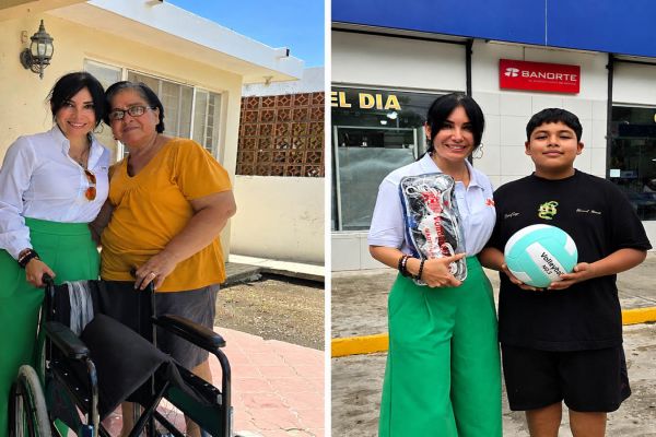 Astrid Sontoya mantiene apoyo permanente a las familias mantenses