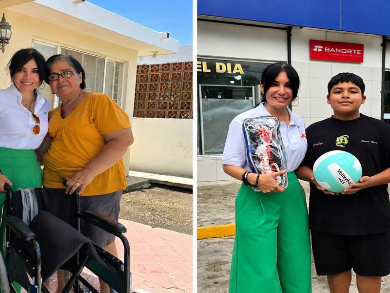 Astrid Sontoya mantiene apoyo permanente a las familias mantenses