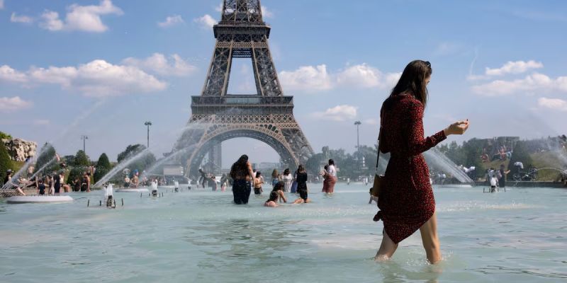 63 grados marcó la temperatura dentro de una cocina francesa durante la ola de calor en Europa
