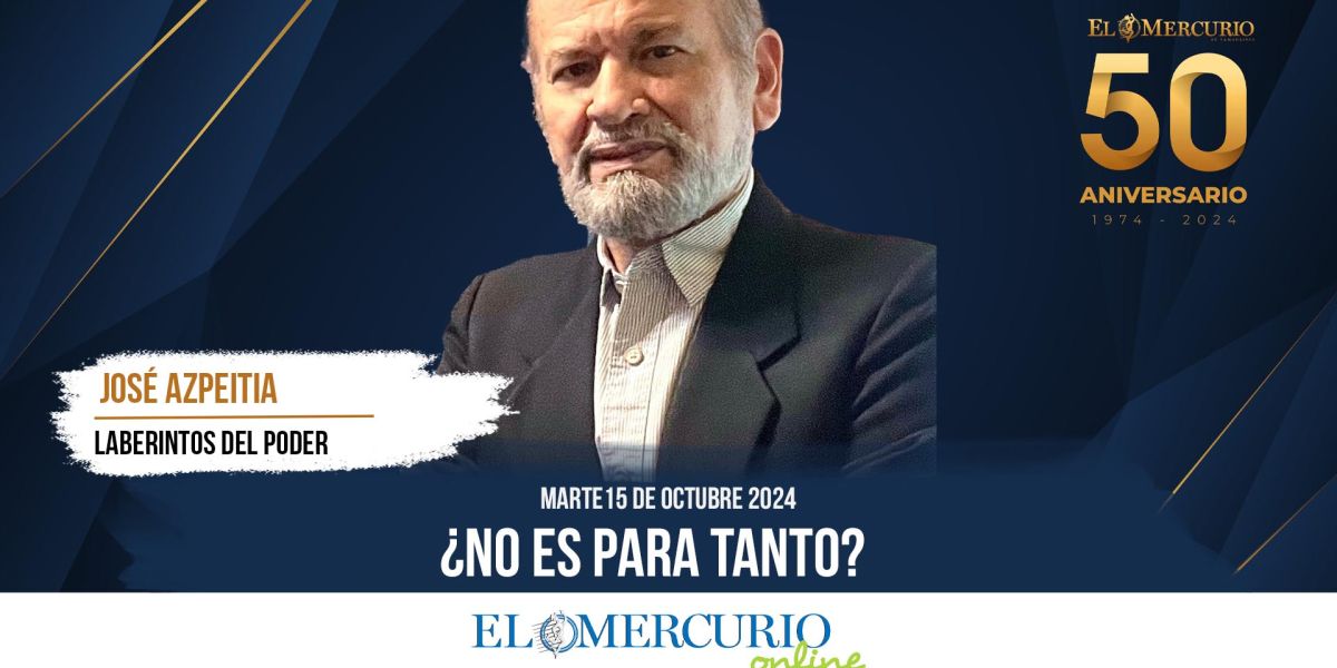 ¿No es para tanto?