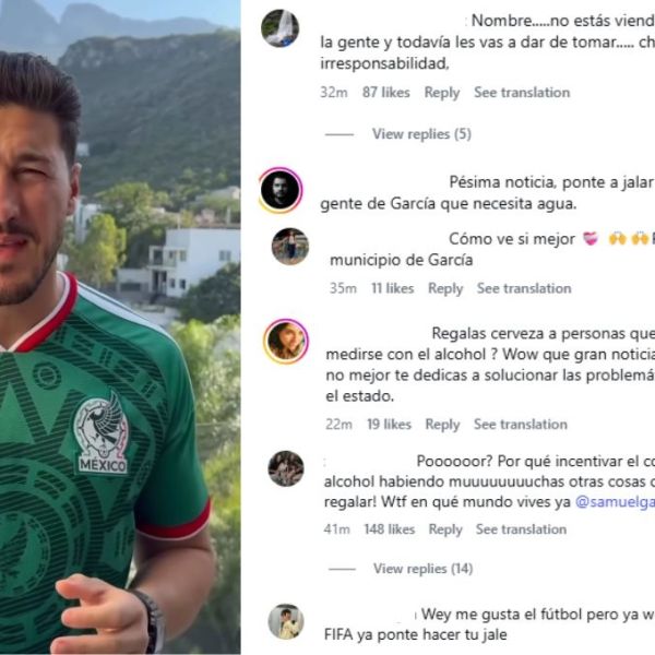 Anuncia Samuel cerveza gratis; habitantes le piden agua