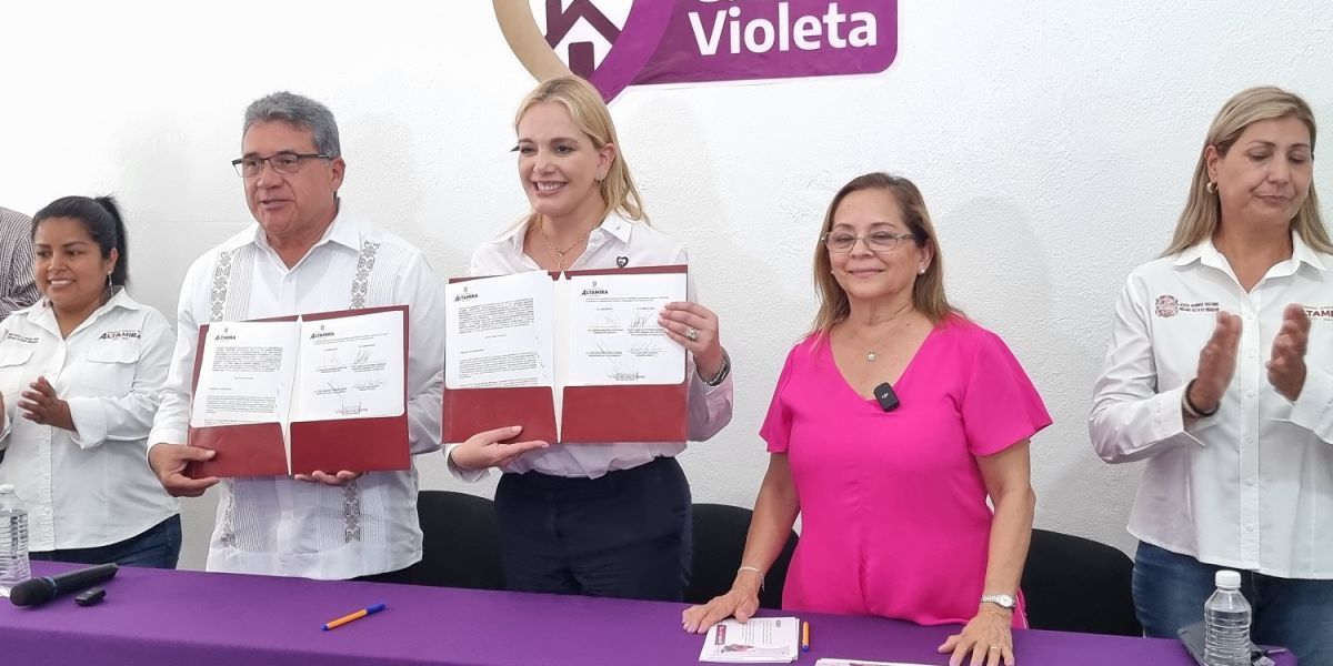 DIF Municipal y Estatal firman en comodato primer Casa Violeta