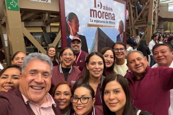 Presente Altamira en conmemoración de los 15 años de Morena