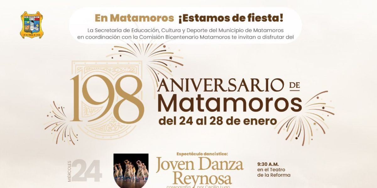 Homenajearán a Xavier Passos, rumbo al Bicentenario de Matamoros y en el marco de su 198 Aniversario