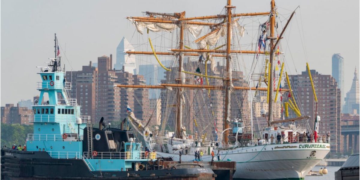Buque ‘Cuauhtémoc’ está asegurado por 24 millones de dólares tras choque en NY