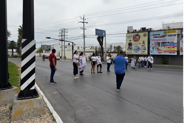 Bloquea colectivo vialidades en Reynosa en protesta por inseguridad