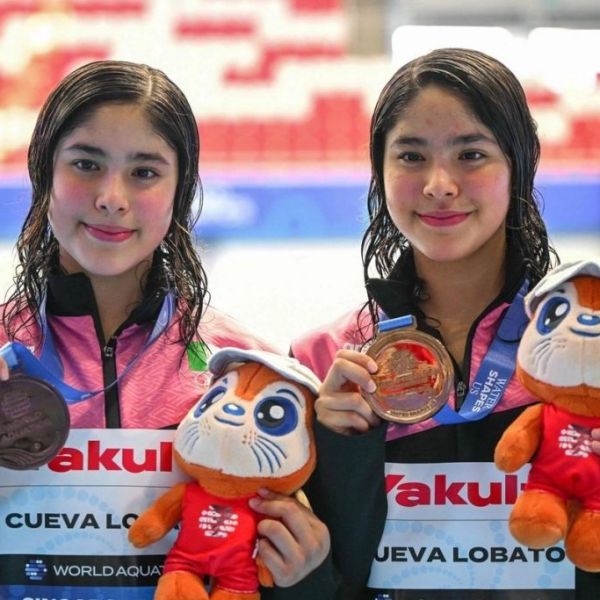 Lía y Mía dan a México medalla de bronce en trampolín de tres metros