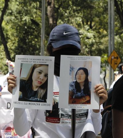 Desaparecen en el país cada día 14 mujeres, en promedio