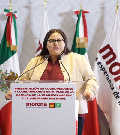 Analizará Morena caso de Rubén Rocha, afirma Citlalli 