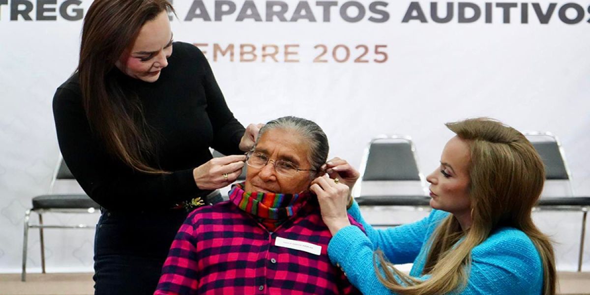 Carmen Lilia Canturosas y DIF transforman vidas: Entregan más de 100 aparatos auditivos para la población más vulnerable