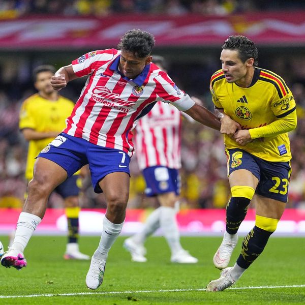 En vibrante clásico, empatan América y Chivas a 2 goles