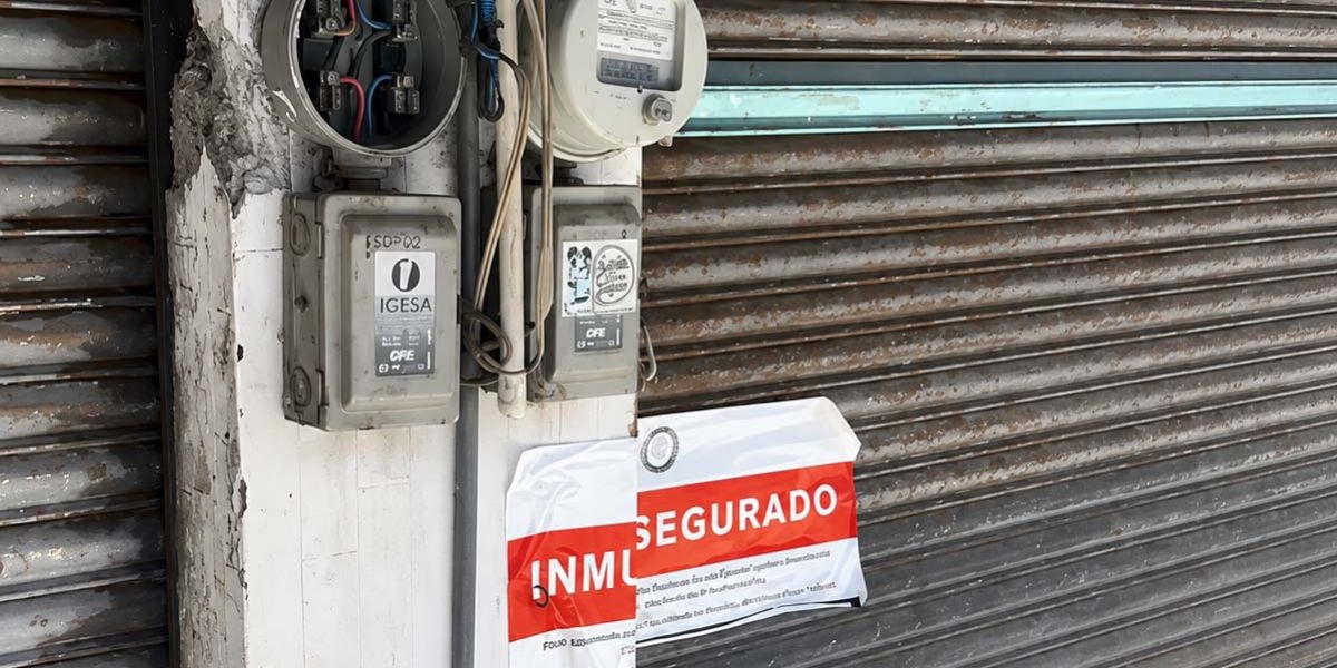 Clausura FGR más de 10 negocios en la zona centro de Tampico