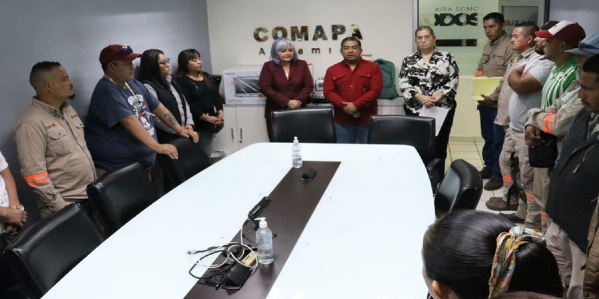 Entregan sindicalizaciones y basificaciones a personal de COMAPA Altamira