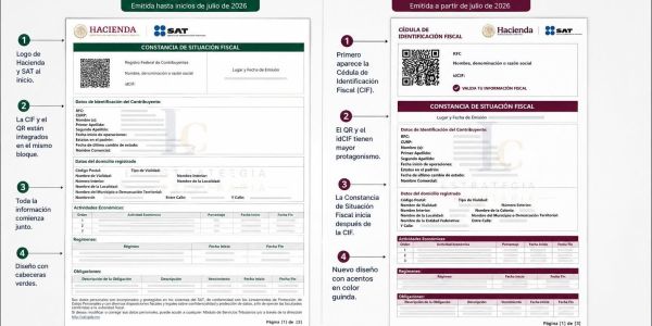 SAT actualiza el formato de la Constancia de Situación Fiscal; datos fiscales permanecen sin cambios