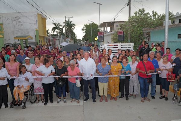 Entrega Armando Martínez pavimentación de vialidades en Monte Alto