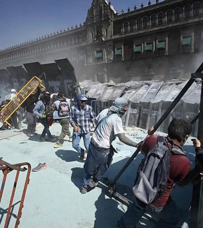 Quince detenidos enviados al Reclusorio Norte por disturbios en el Zócalo