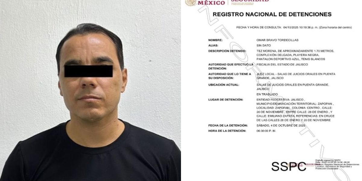 Detienen a ex futbolista Omar Bravo por presunto abuso sexual infantil agravado