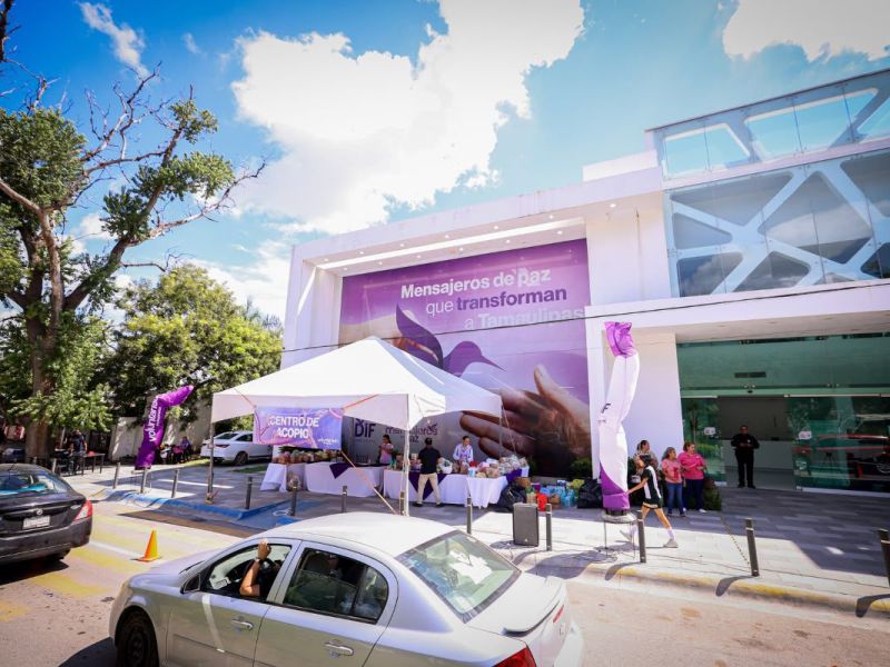 DIF Tamaulipas abre centro de acopio para apoyar a familias afectadas por los sismos en Venezuela