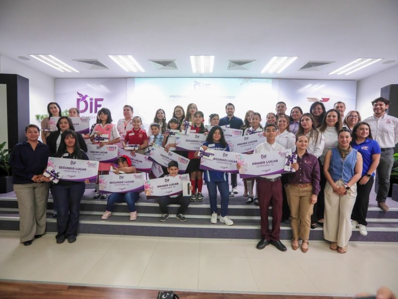 Premia DIF Tamaulipas a los ganadores del Concurso de Dibujo sobre Trabajo Infantil y Elaboración de Cartel