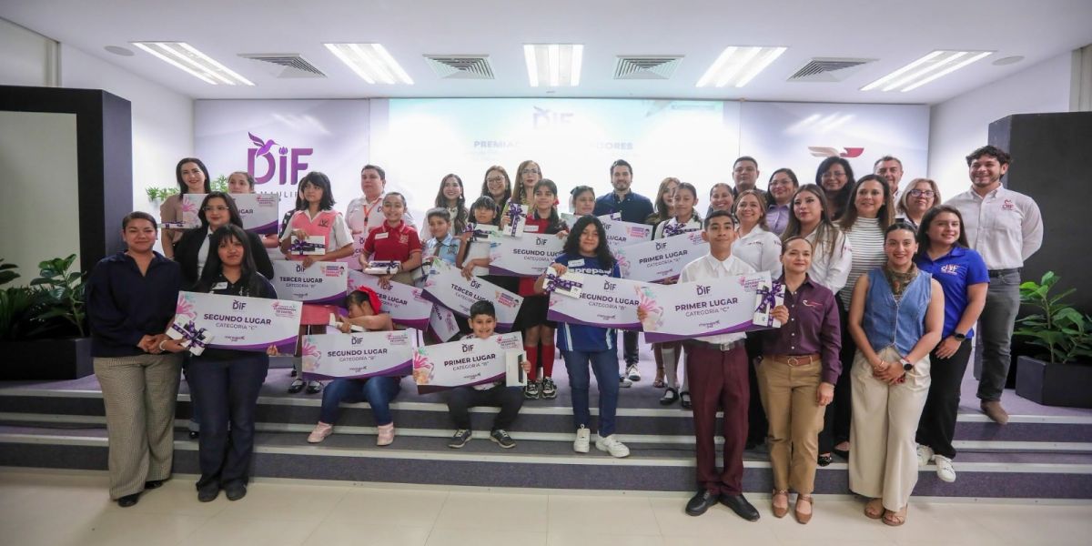 Premia DIF Tamaulipas a los ganadores del Concurso de Dibujo sobre Trabajo Infantil y Elaboración de Cartel