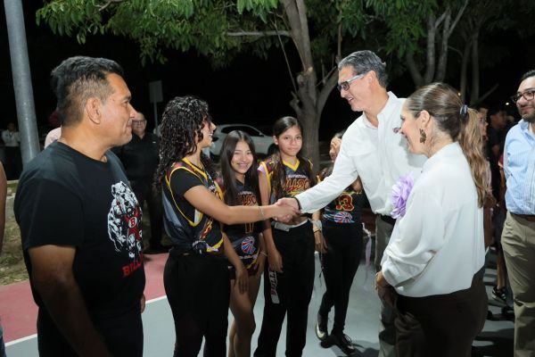 Erasmo González responde a más deportistas con otra cancha multifuncional