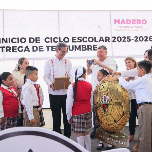Erasmo González da fuerte impulso a la educación en Ciudad Madero