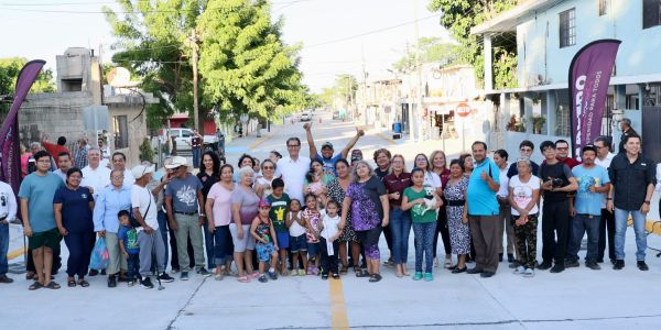 Transforma gobierno de Ciudad Madero la calle 23 del sector Fidel Velázquez