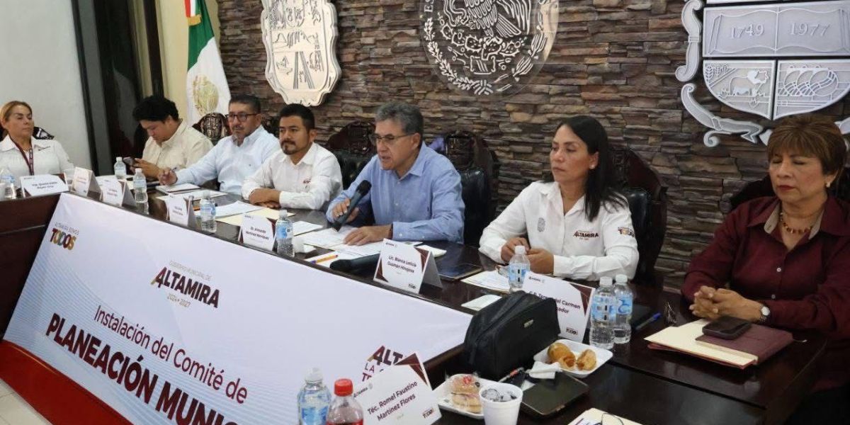 Instala Armando Martínez el Comité de Planeación Municipal en Altamira