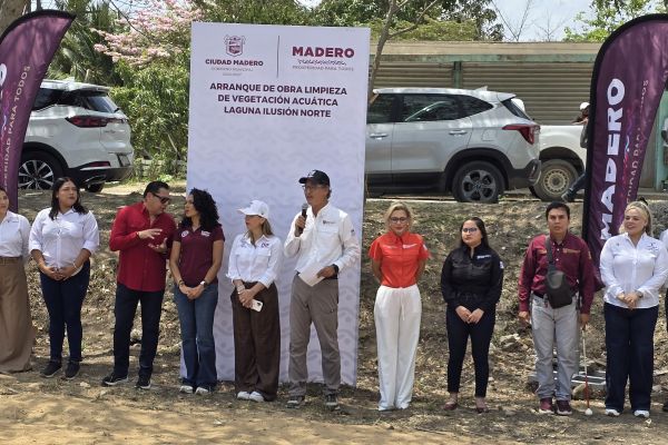 Impulsan rehabilitación de lagunas en Ciudad Madero previo a temporada de lluvias