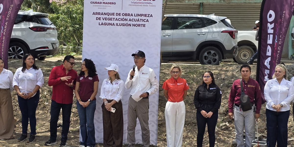 Impulsan rehabilitación de lagunas en Ciudad Madero previo a temporada de lluvias
