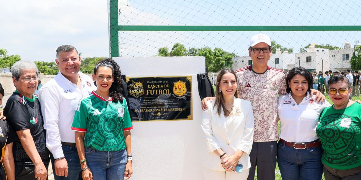 El presidente municipal de ciudad madero Erasmo González Robledo arranca obras por más de 10 millones de pesos