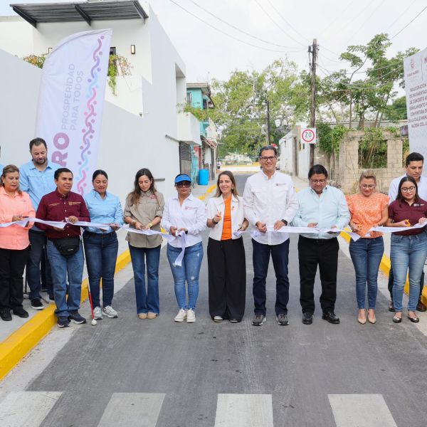 Erasmo González entrega nueva vialidad, digna y segura a comunidad estudiantil