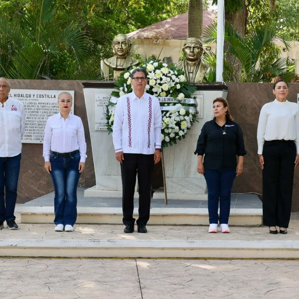 Erasmo González refrenda compromiso con valores patrios