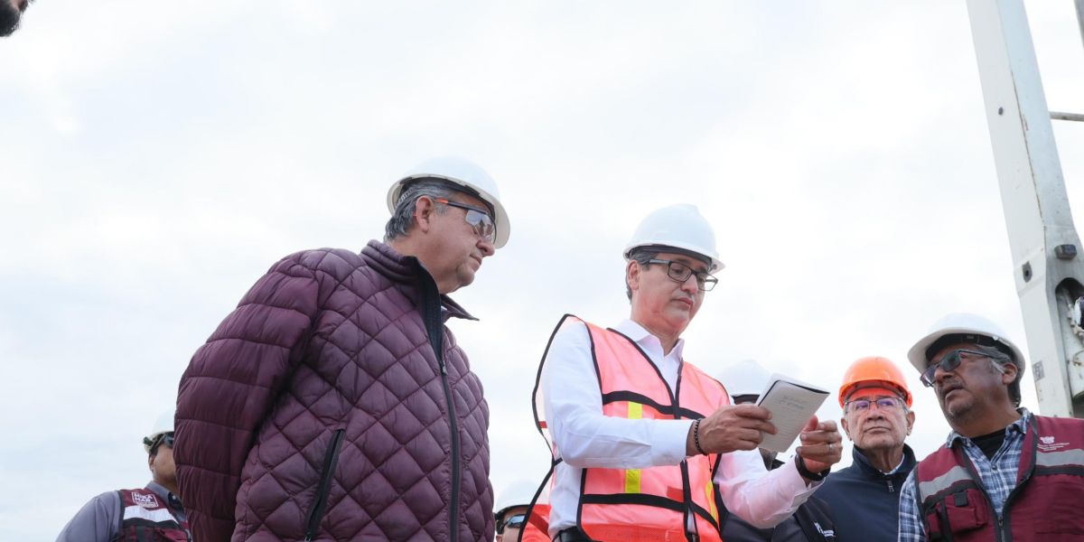 Erasmo González supervisa avance de Estación de Transferencia Madero