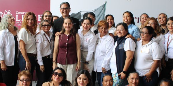 Erasmo y Dunia activan con SEBIEN primer Centro Libre para Mujeres en el Estado