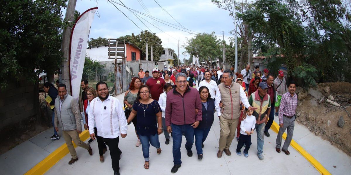 Inaugura alcalde de Altamira vialidades pavimentadas en múltiples sectores